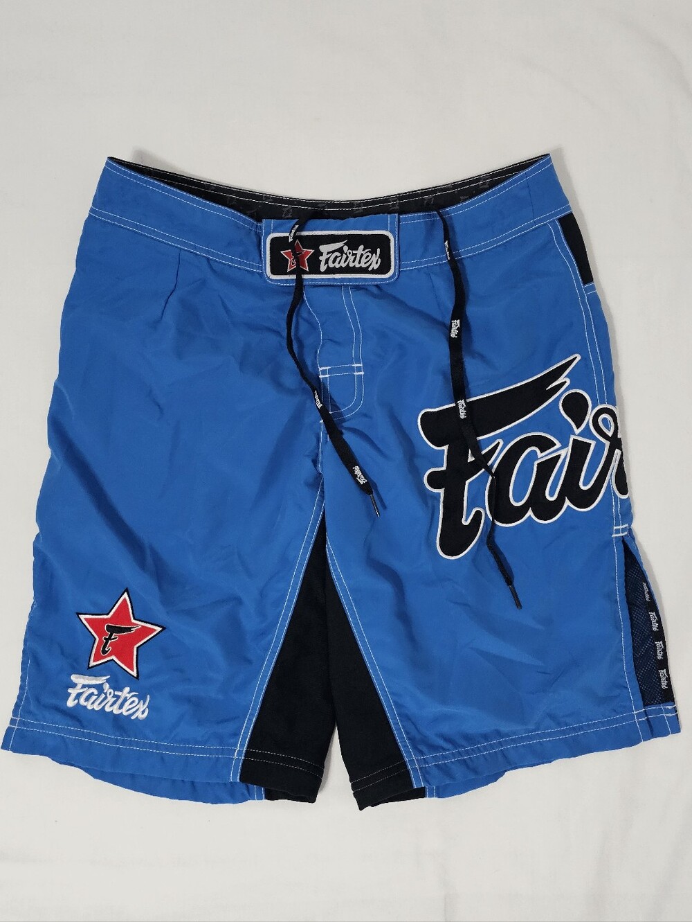 Fairtex Blue MMA Fight Shorts Men's Size Small Muay Thai Grappling BJJ Training
